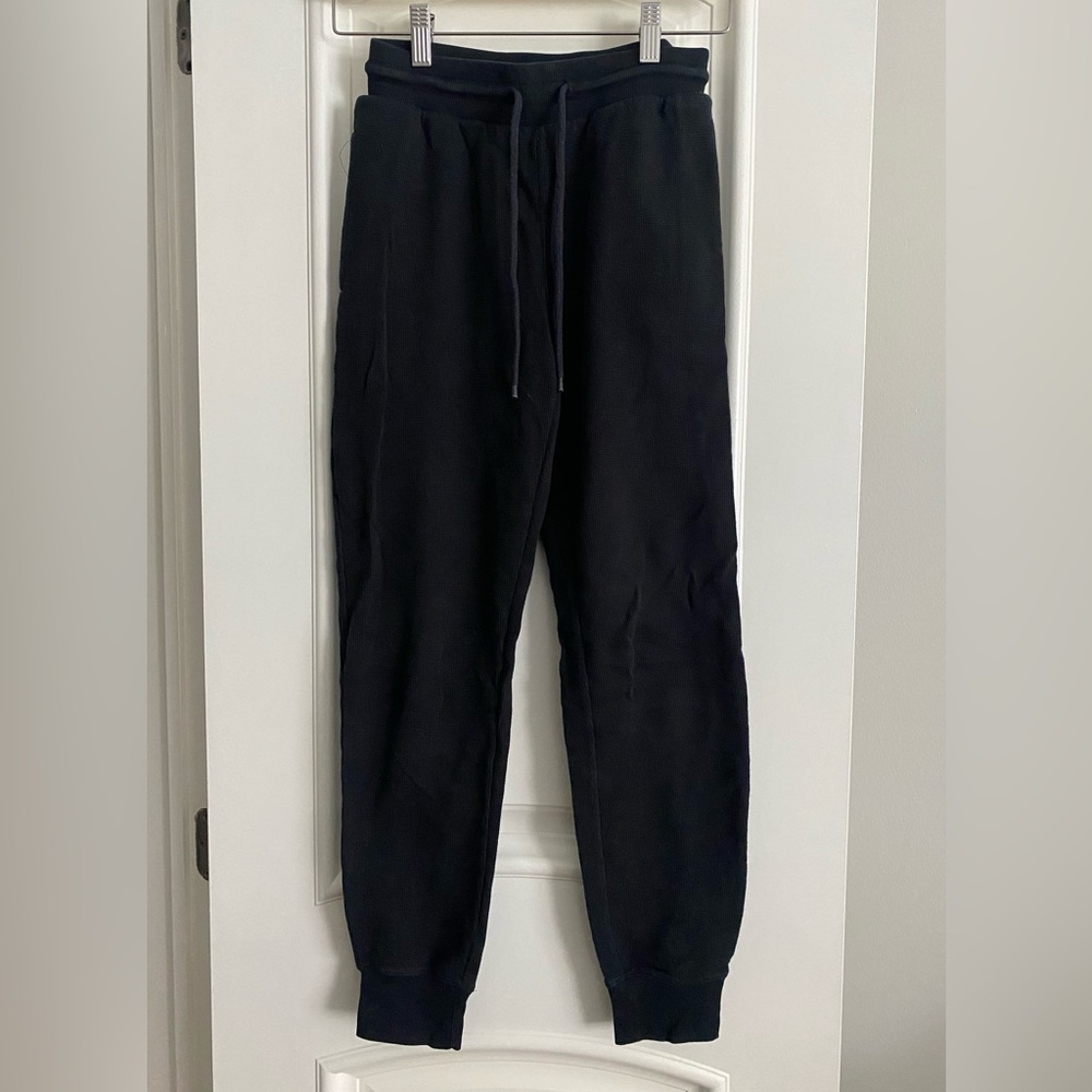 Sunday Best Black Waffle Jogger